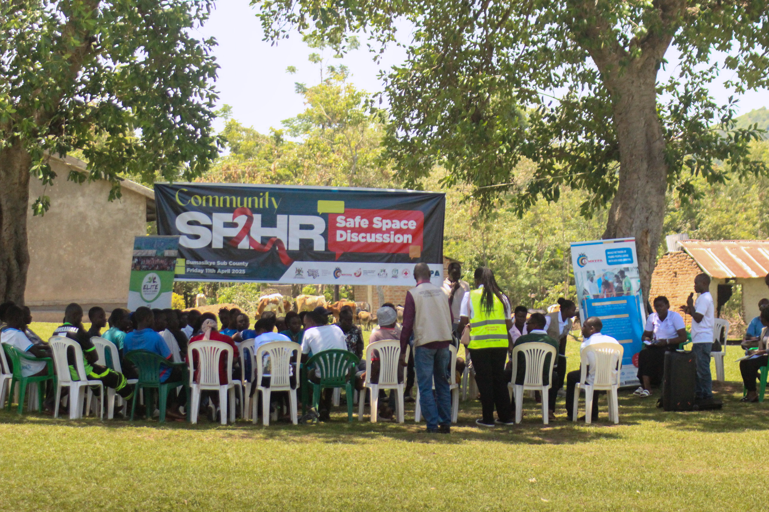 SRHR youth dialogue participants and facilitators in Bumasikye